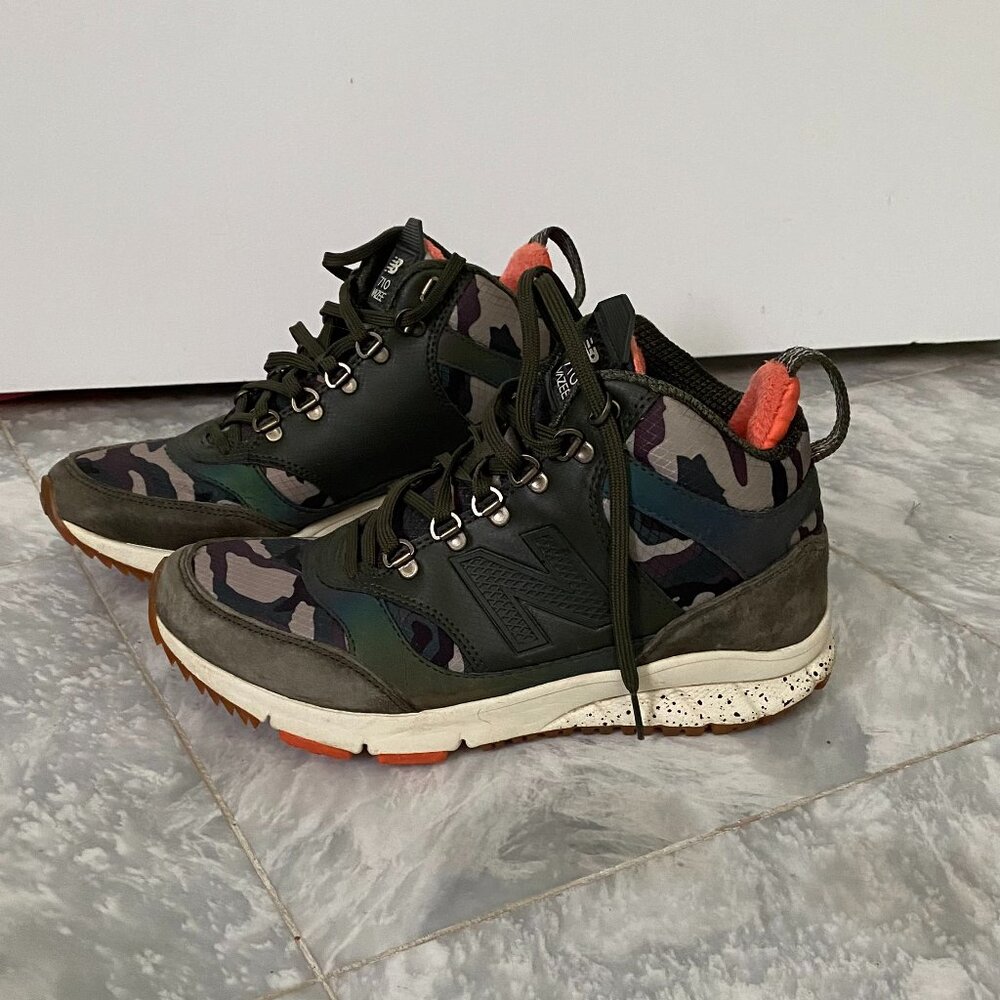 New Balance 710 Vazee Olive Camo Hiking Sneakers